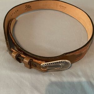 Tony Lama Genuine Lizard Belt 28